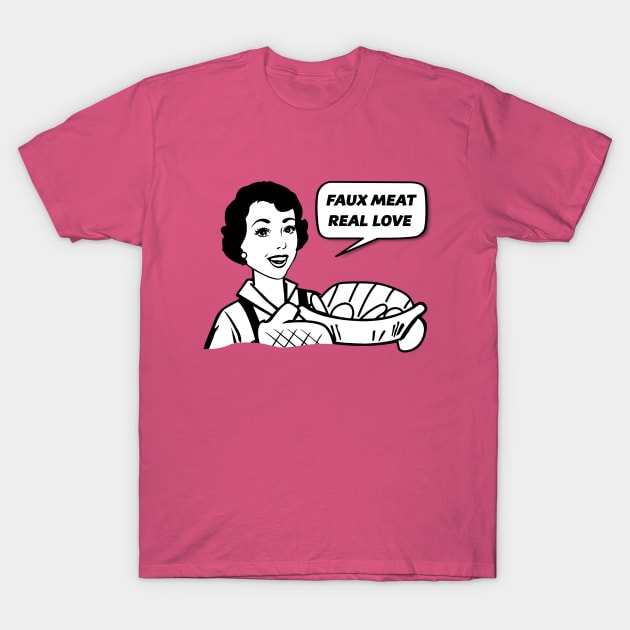 Vegan Vegetarian Thanksgiving Retro 50's T-Shirt by MrTeddy